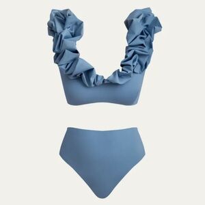 Maygel Coronel Steel Blue Lucila Two Piece Swimsuit